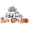 PELUCHE ANIMAUX ZOO 15 CM