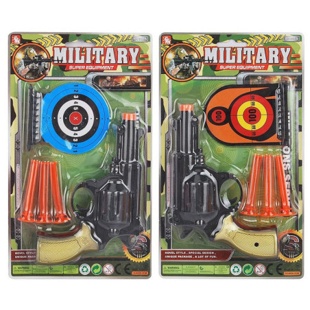 PANOPLIE PISTOLET MILITARY 3 FLECHES ET 1 CIBLE