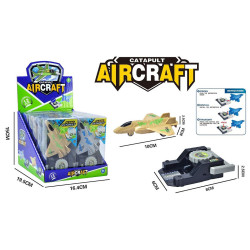 AVION DE CHASSE 10 CM AVEC LANCEUR