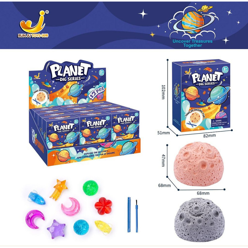 COFFRET PLANET FOSSIL ET PIERRE A DECOUVRIR