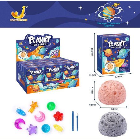 COFFRET PLANET FOSSIL ET PIERRE A DECOUVRIR