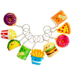 Porte-clé Squishy 5 cm Snack - Succès assuré pour professionnels