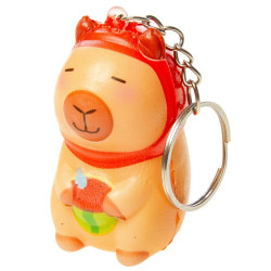 Porte-clé Squishy Capybara 5 cm - Grossiste Porte-clé
