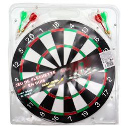 CIBLE EN BOIS 41 CM AVEC 4 FLECHETTES