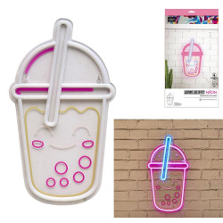 LAMPE KAWAI BUBBLE TEA EFFET NEON