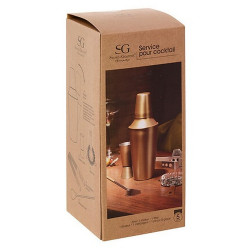 COFFRET COCKTAIL GOLD INOX DORE