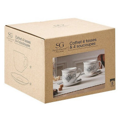 COFFRET 2 TASSES ET SOUS TASSES COTTAGE 18 CL