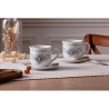 COFFRET 2 TASSES ET SOUS TASSES COTTAGE 18 CL