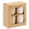 COFFRET 4 TASSES ESPRESSO LEOPARD 10 CL
