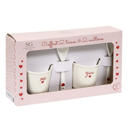 COFFRET 2 TASSES VALENTINE 10 CL