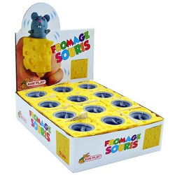 SQUISHY FROMAGE CACHE SOURIS 5 CM