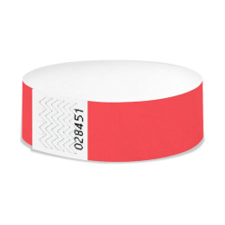 Bracelet de contrôle rouge - Lot de 100 - Le choix des professionnels