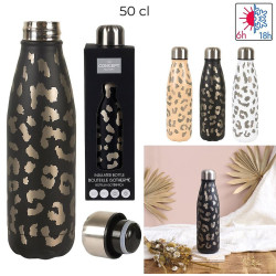 BOUTEILLE DE TRANSPORT ISOTHERME LEOPARD 50 CL