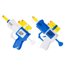 PISTOLET ESPACE 15 CM 3 FLECHES MOUSSE