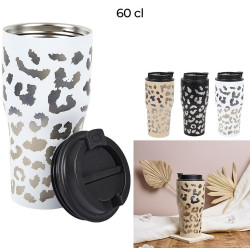 MUG DE TRANSPORT LEOPARD 600 ML