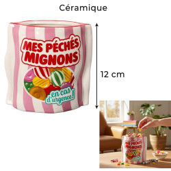 PAQUET DE BONBONS EN CERAMIQUE HAUTEUR 12 CM