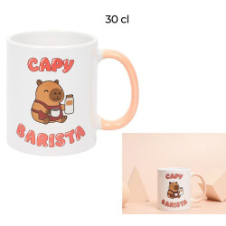 MUG DROIT CERAMIQUE CAPYBARA 30 CL