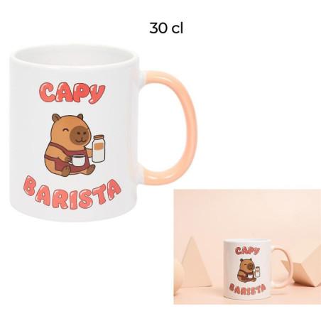 MUG DROIT CERAMIQUE CAPYBARA 30 CL
