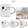 MUG POIGNEE AVEC FORMES ET PRINT 35 CL