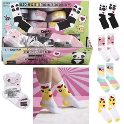 CHAUSSETTES MAGIQUES COMPRESSEES KAWAII