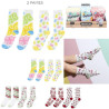PACK DE 2 PAIRES DE CHAUSSETTES DELISOCKS BONBON
