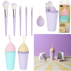 COFFRET 6 ACCESSOIRES MAQUILLAGE KAWAII