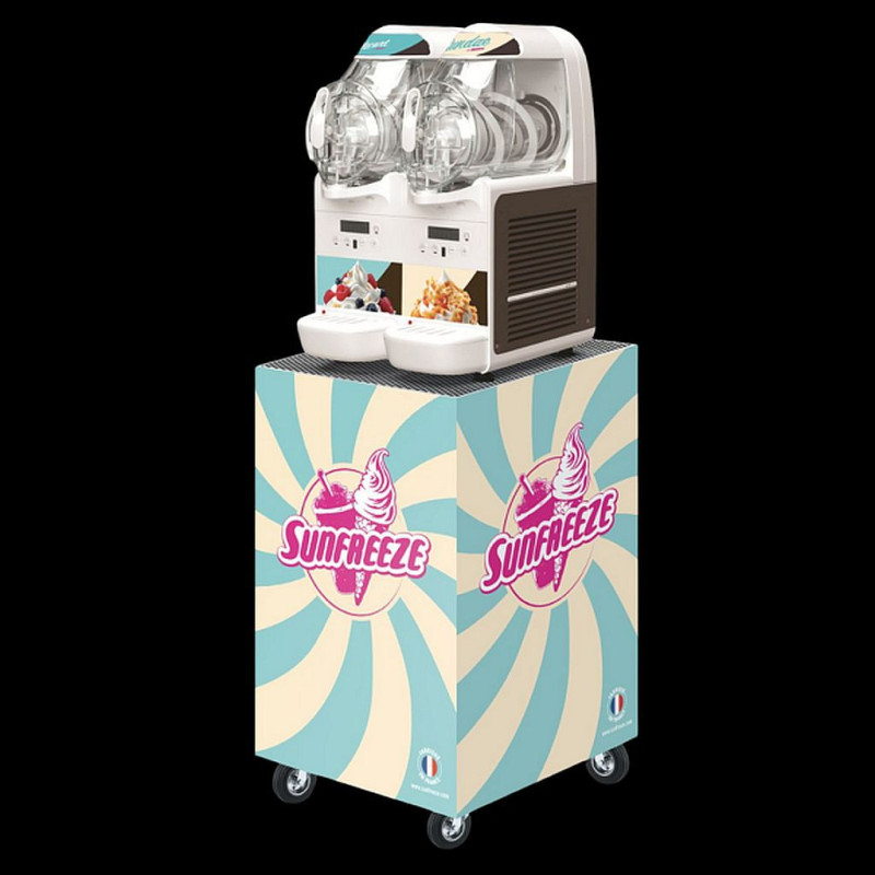 FREEZY CREAM 2 CUVES 6 L AVEC CHARIOT