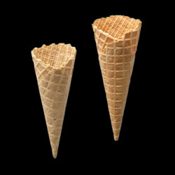 CORNET A GLACE DOUBLE DIAMETRE 6 CM