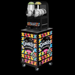 MACHINE B FREEZY BLACK 2 CUVES 10 L AVEC CHARIOT