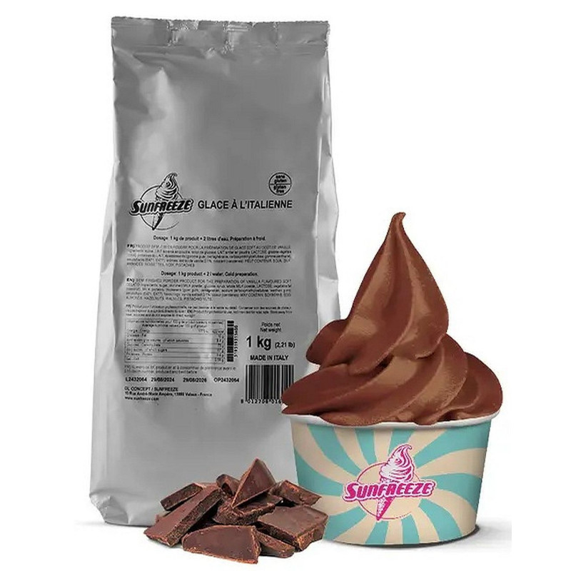 PREPARATION GLACE ITALIENNE 1 KG CHOCOLAT