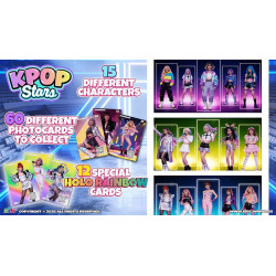 Pochette 3 cartes à collectionner Kpop Dance & 1 confiserie - BBI Pro