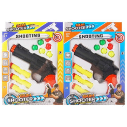 COFFRET PISTOLET MISSILES MOUSSES ET BALLES PLASTIQU