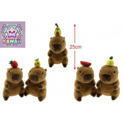 PELUCHE CAPYBARA FRUIT KAWAII 25 CM