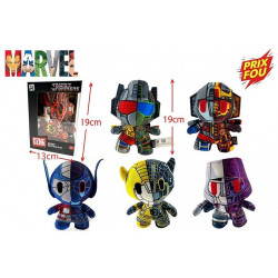COFFRET PELUCHE MARVEL TRANSFORMERS 19 CM