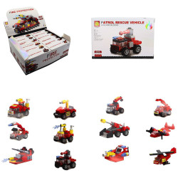 BRIQUE CONSTRUCTION PUZZLE DIY POMPIER