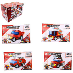 PUZZLE BRIQUES DE CONSTRUCTION DIY POMPIER