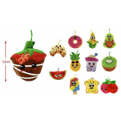 PELUCHE NOURRITURE 13 CM ASSORTIES