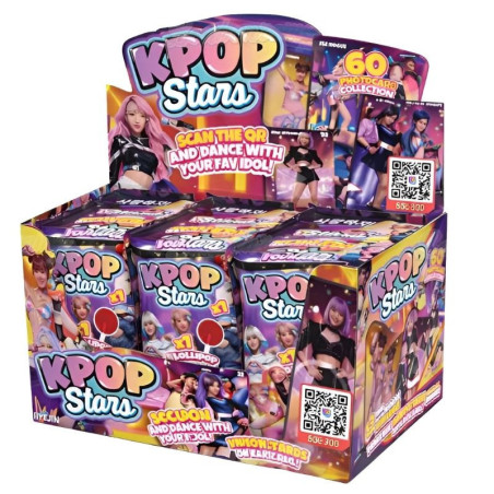 Pochette 3 cartes à collectionner Kpop Dance & 1 confiserie - BBI Pro