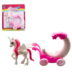 PANOPLIE LICORNE 10 CM AVEC CARROSSE
