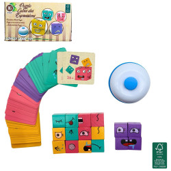 JEU EN BOIS CUBES EXPRESSION AVEC BUZZER