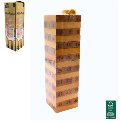 JEU DE LA TOUR INFERNALE EN BOIS 48 PCS