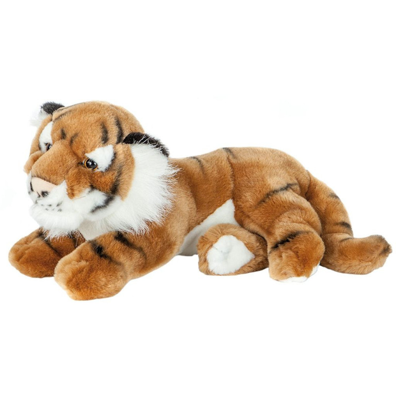PELUCHE TIGRE BRUN COUCHE 30 CM