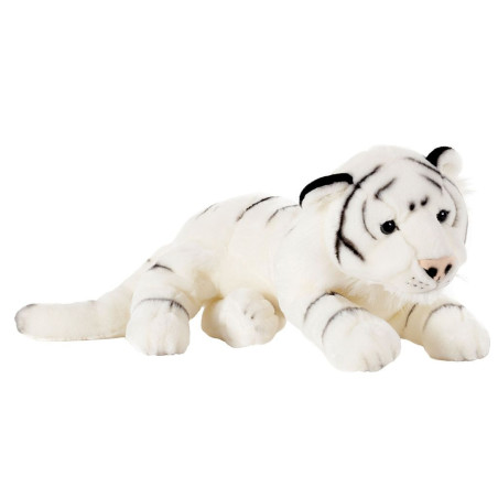 PELUCHE TIGRE BLANC COUCHE 30 CM