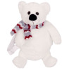 SAC A DOS PELUCHE OURS BLANC 38 CM
