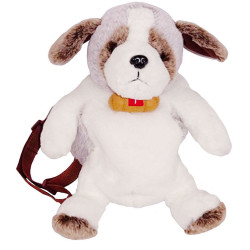 SAC A DOS PELUCHE ST BERNARD 38 CM