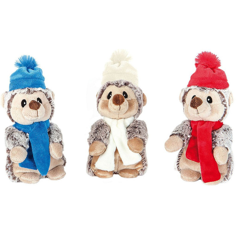 PELUCHE HERISSON FLOPPY ECHARPE 17 CM