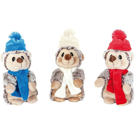 PELUCHE HERISSON FLOPPY ECHARPE 17 CM