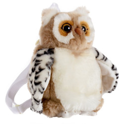 SAC A DOS PELUCHE HIBOU 38 CM