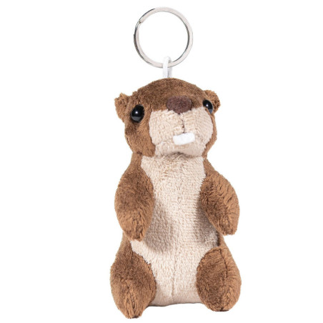 PORTE CLE PELUCHE MARMOTTE 12 CM