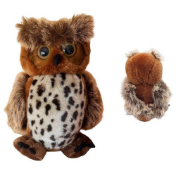 PELUCHE HIBOU DEBOUT 26 CM